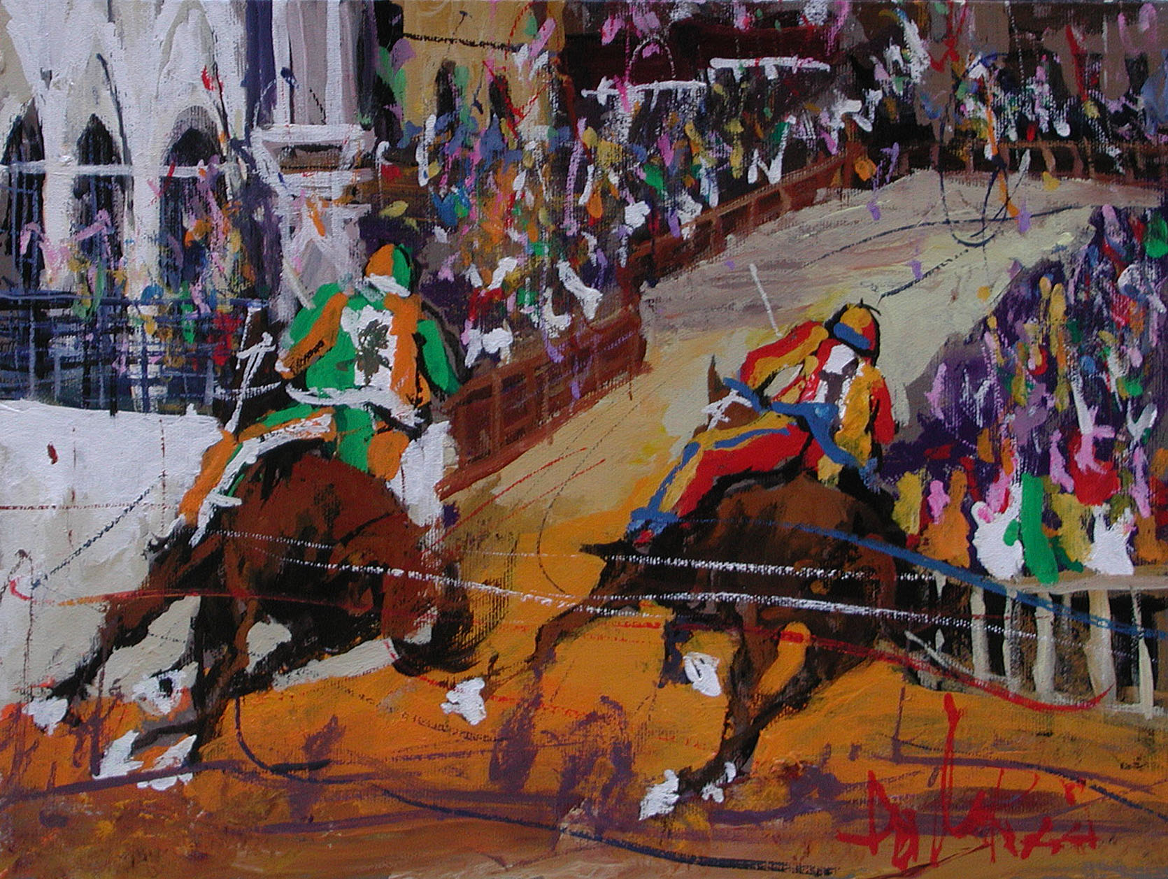 Daniele Ricci R2.2425 Selva e Chioccila a San Martino cm 30x40