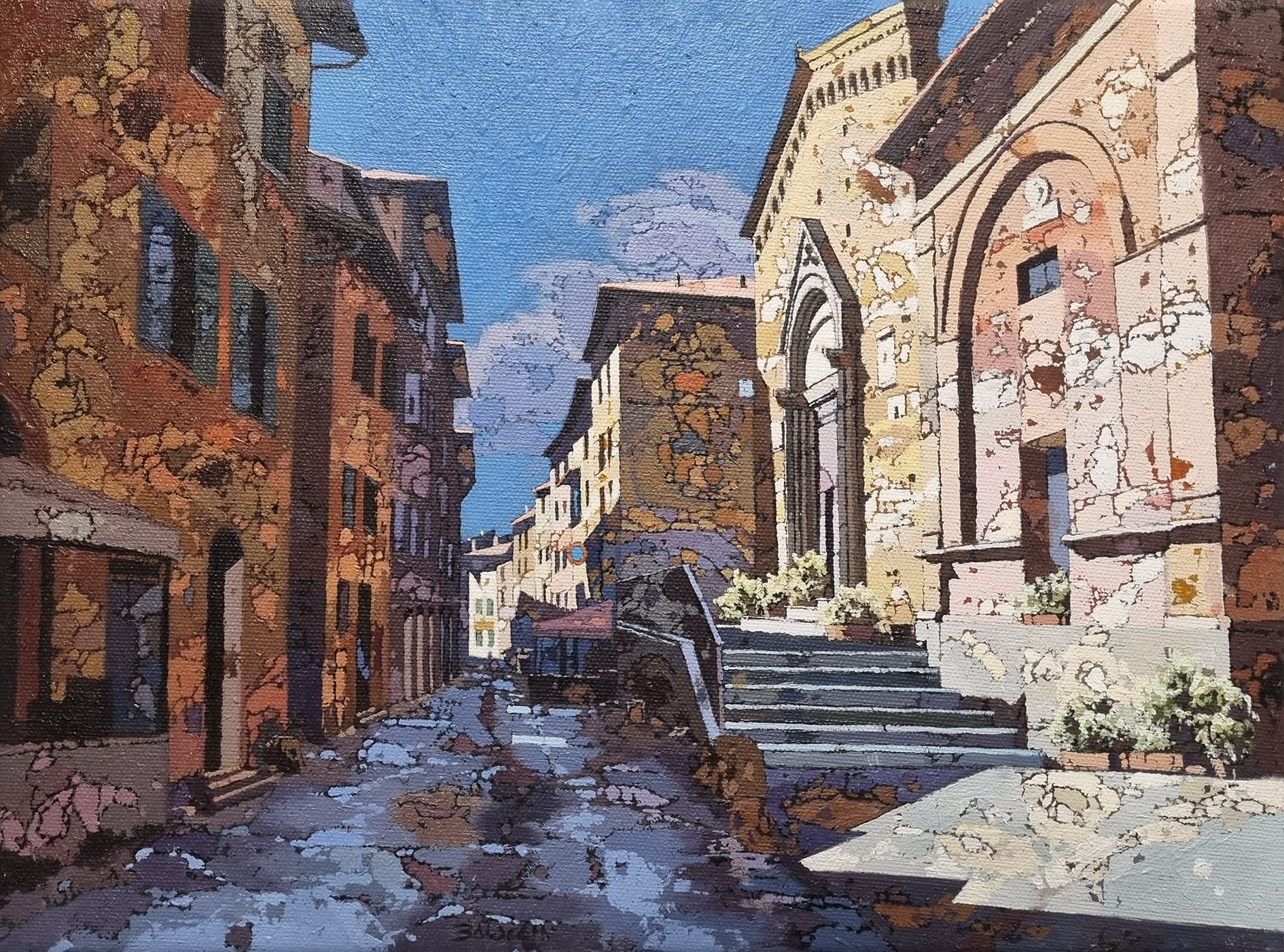 Cristiano Batacchi B3.2509 Siena (San Pietro alla Magione) - via Camollia 30x40 Cristiano Batacchi B3.2509 Siena (San Pietro alla Magione) - via Camollia 30x40