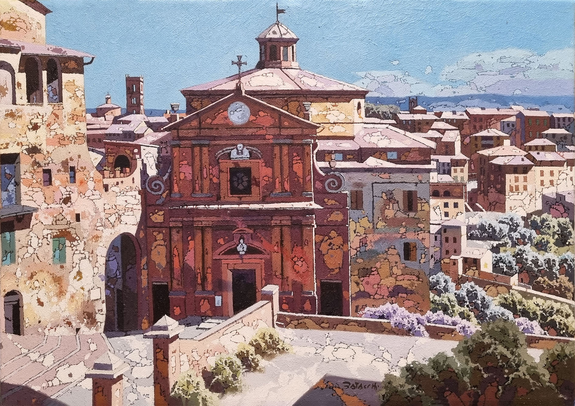 Cristiano Batacchi B3.2510 Siena (San Giuseppe - Arco di Sant'Agata) cm 35x50 Cristiano Batacchi B3.2510 Siena (San Giuseppe - Arco di Sant'Agata) cm 35x50