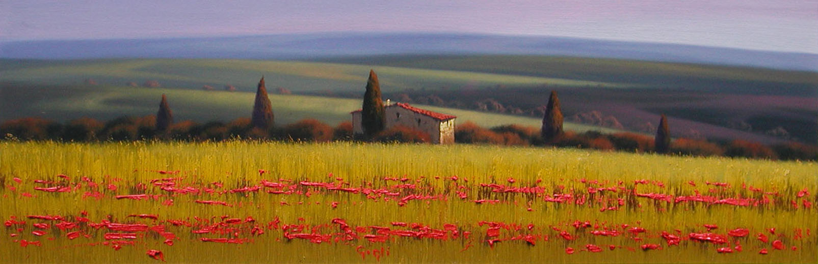 Luca Gigli G2.2414 La campagna toscana cm 40x120 Luca Gigli G2.2414 La campagna toscana cm 40x120