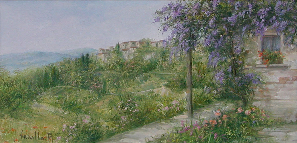 Antonietta Varallo V1.2513 Veduta colline Toscane cm 20x40 Antonietta Varallo V1.2513 Veduta colline Toscane cm 20x40
