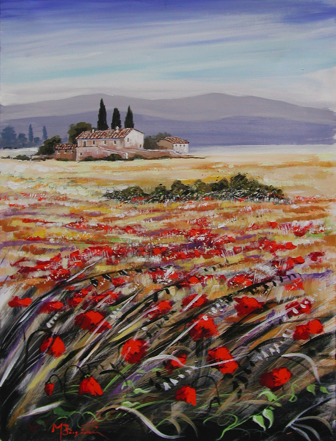 Maurizi Biagioni B2.2513 Estate in Toscana 80x60 Maurizi Biagioni B2.2513 Estate in Toscana 80x60