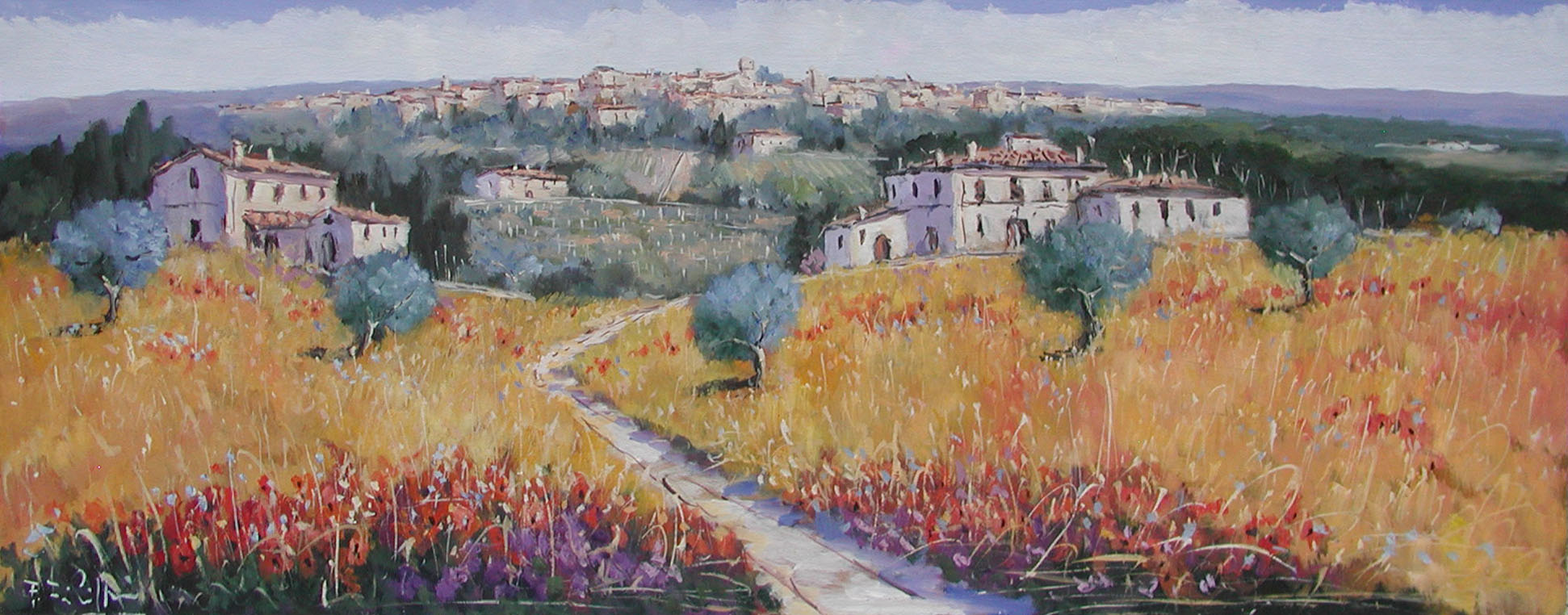 Fabrizio Filippi F1.2524 Campagna toscana 50x130