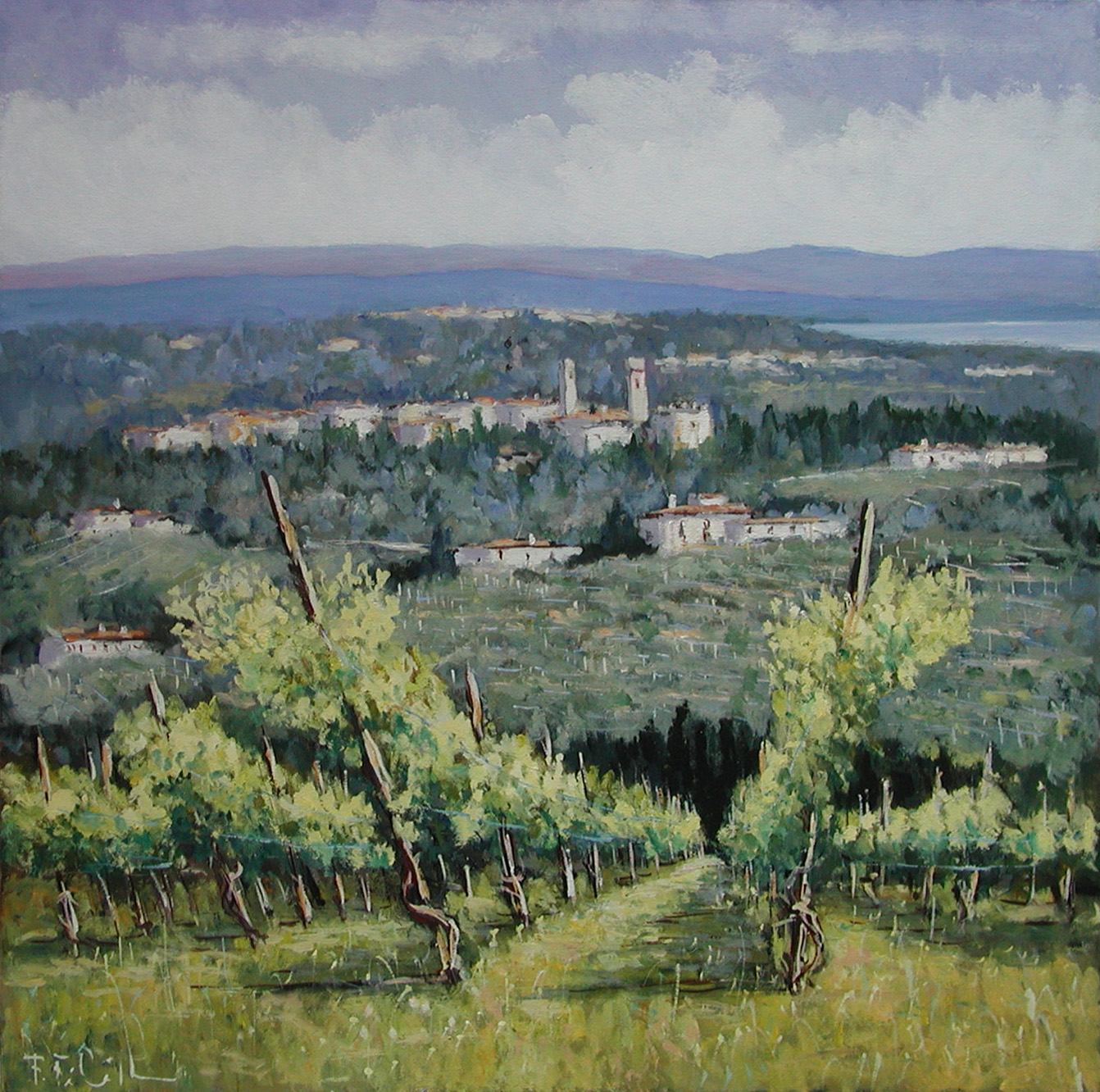 Fabrizio Filippi F1.2532 Vigneto toscano 80x80