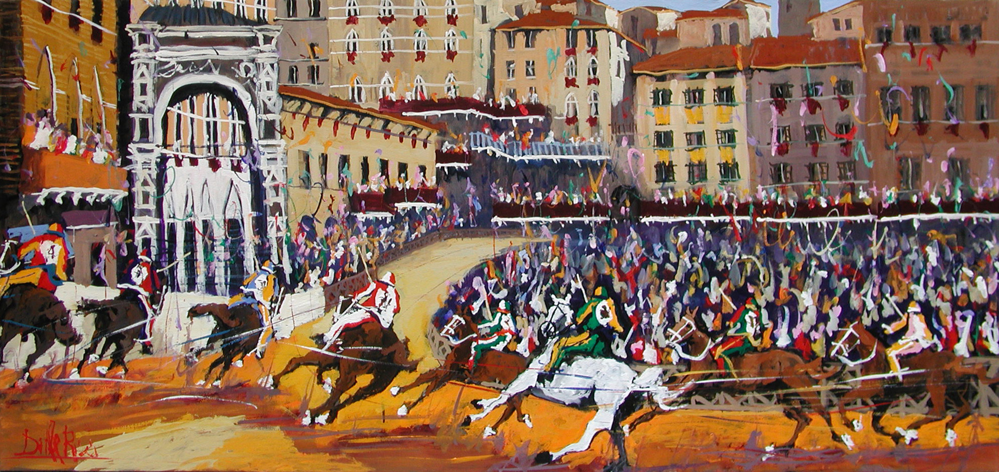 Daniele Ricci R2.2532 Tartuca prima a San Martino cm 70x150 Daniele Ricci R2.2532 Tartuca prima a San Martino cm 70x150