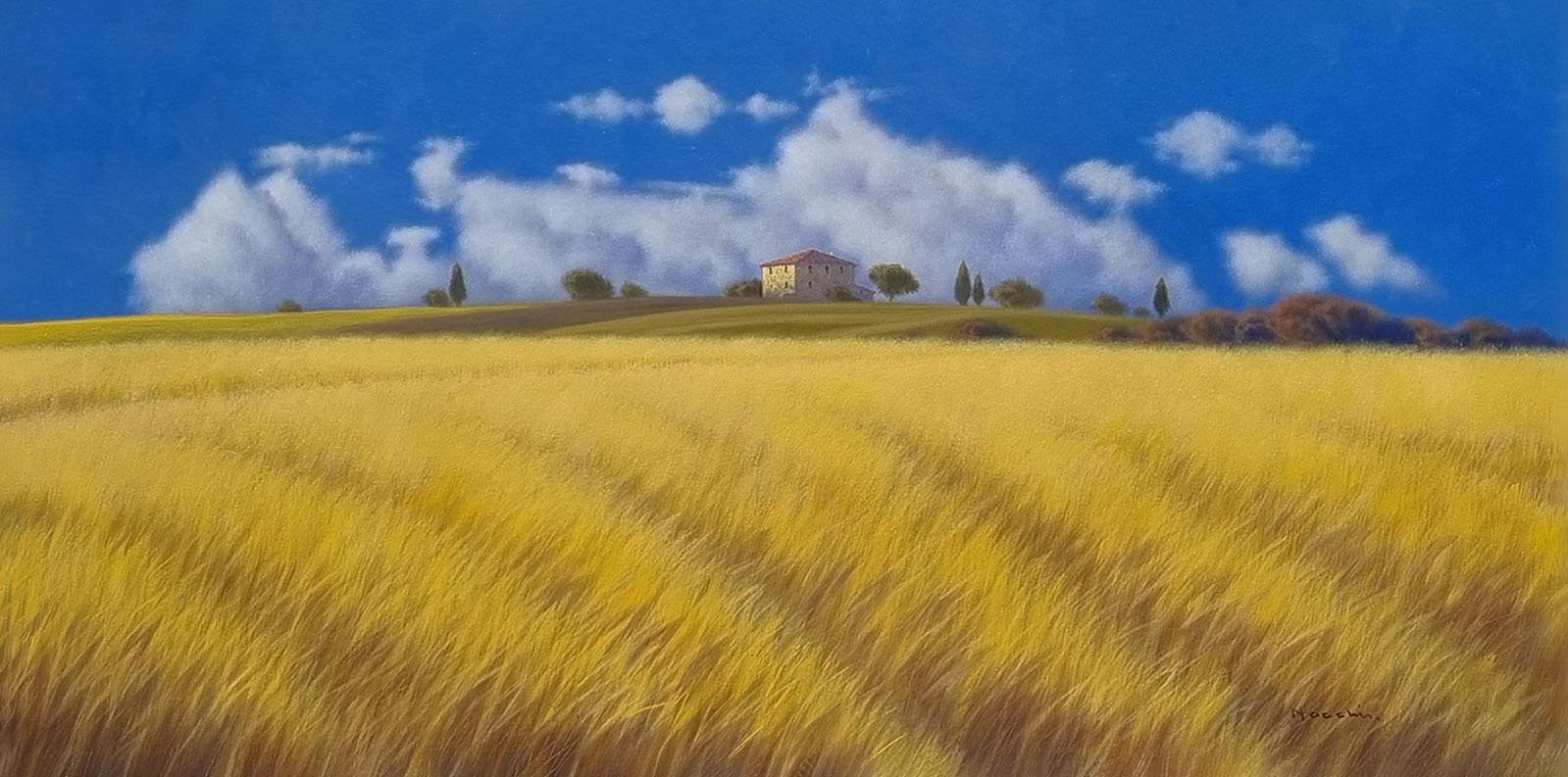 Massimiliano Nocchi N2.2503 La campagna toscana cm 60x120 Massimiliano Nocchi N2.2503 La campagna toscana cm 60x120