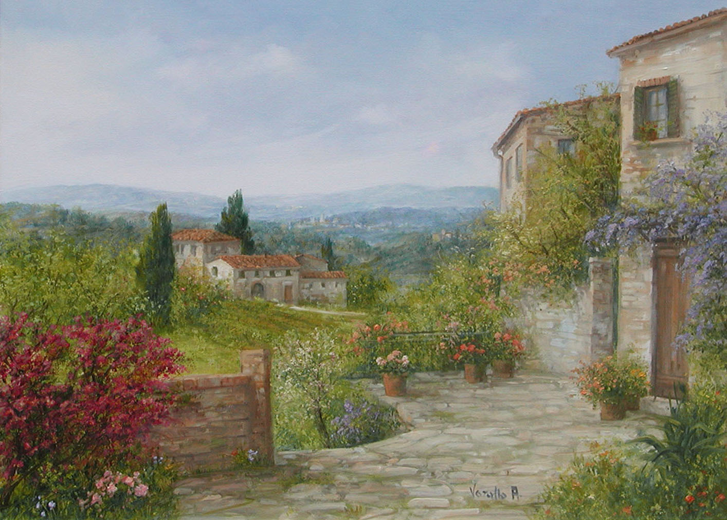 Antonietta Varallo V1.2533 Paesaggio Toscano 50x70 Antonietta Varallo V1.2533 Paesaggio Toscano 50x70