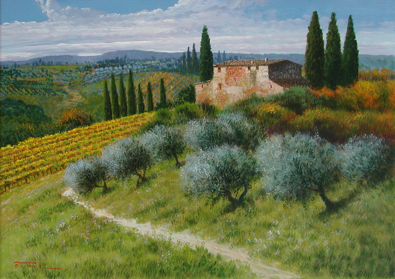 Raffaele Fiore F2.2533 Casolare nel Chianti 50x70 Raffaele Fiore F2.2533 Casolare nel Chianti 50x70