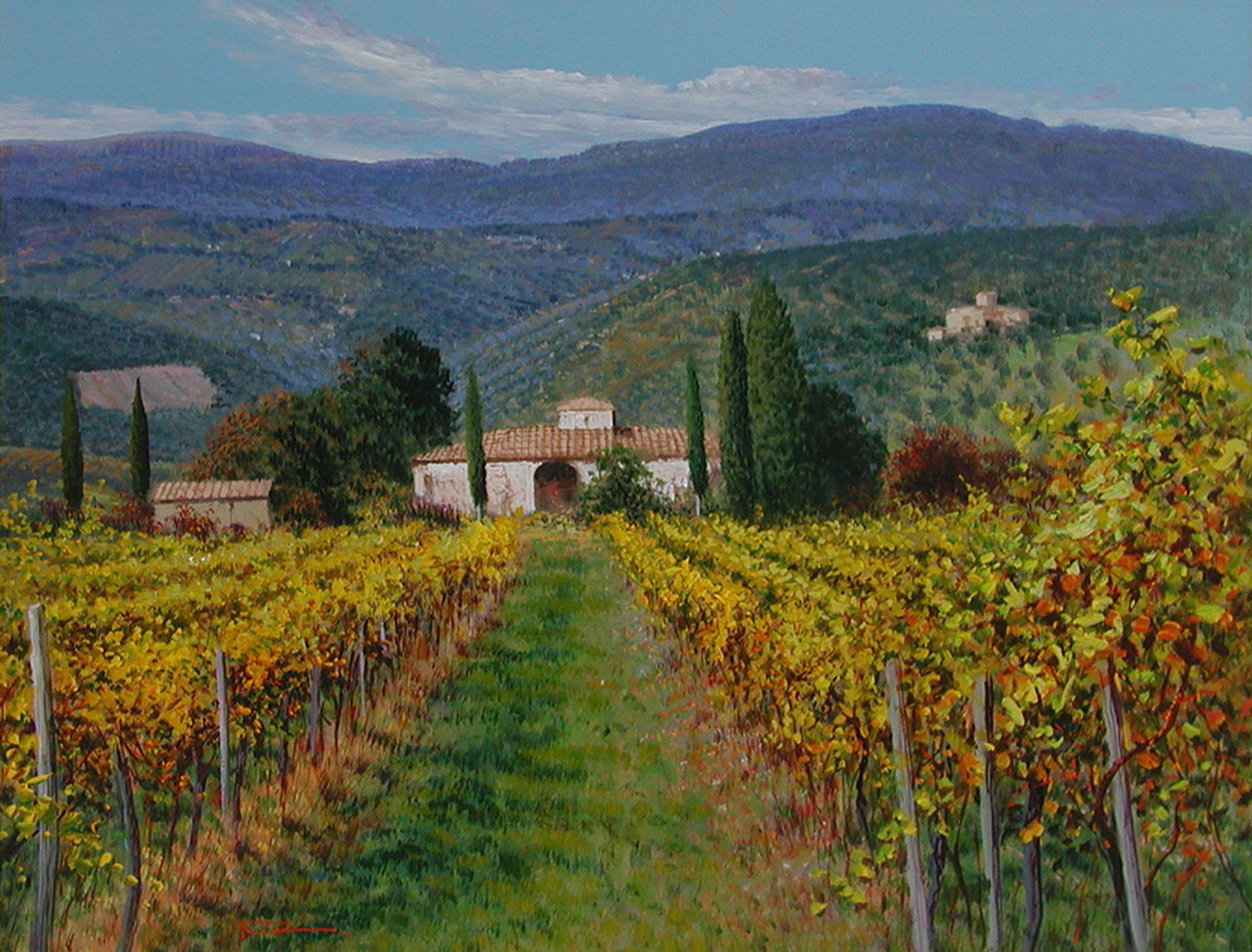 Raffaele Fiore F2.2535 Ottobre nel Chianti 60x80