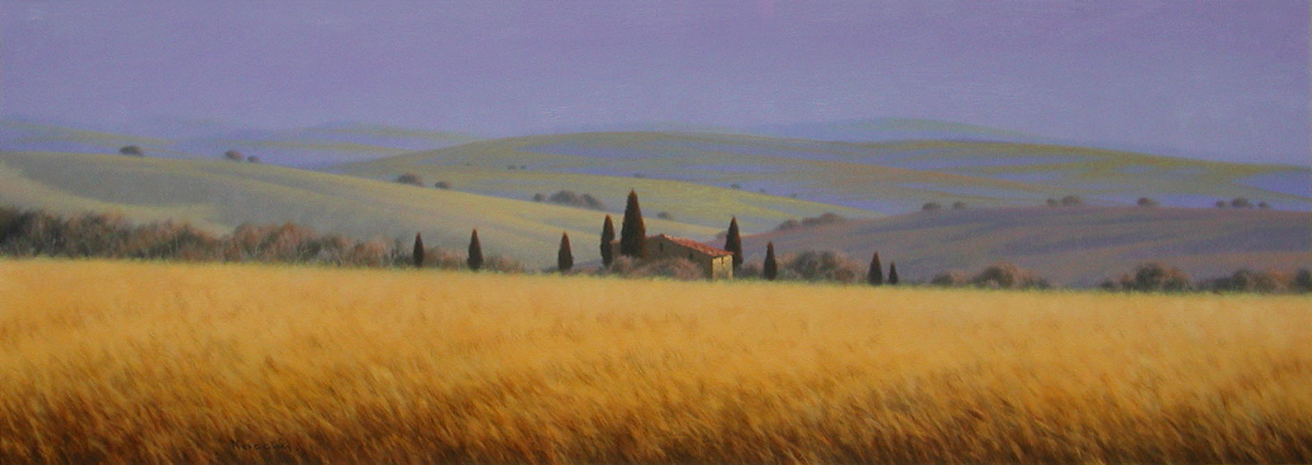 Massimiliano Nocchi N2.2515 La campagna toscana 50x140