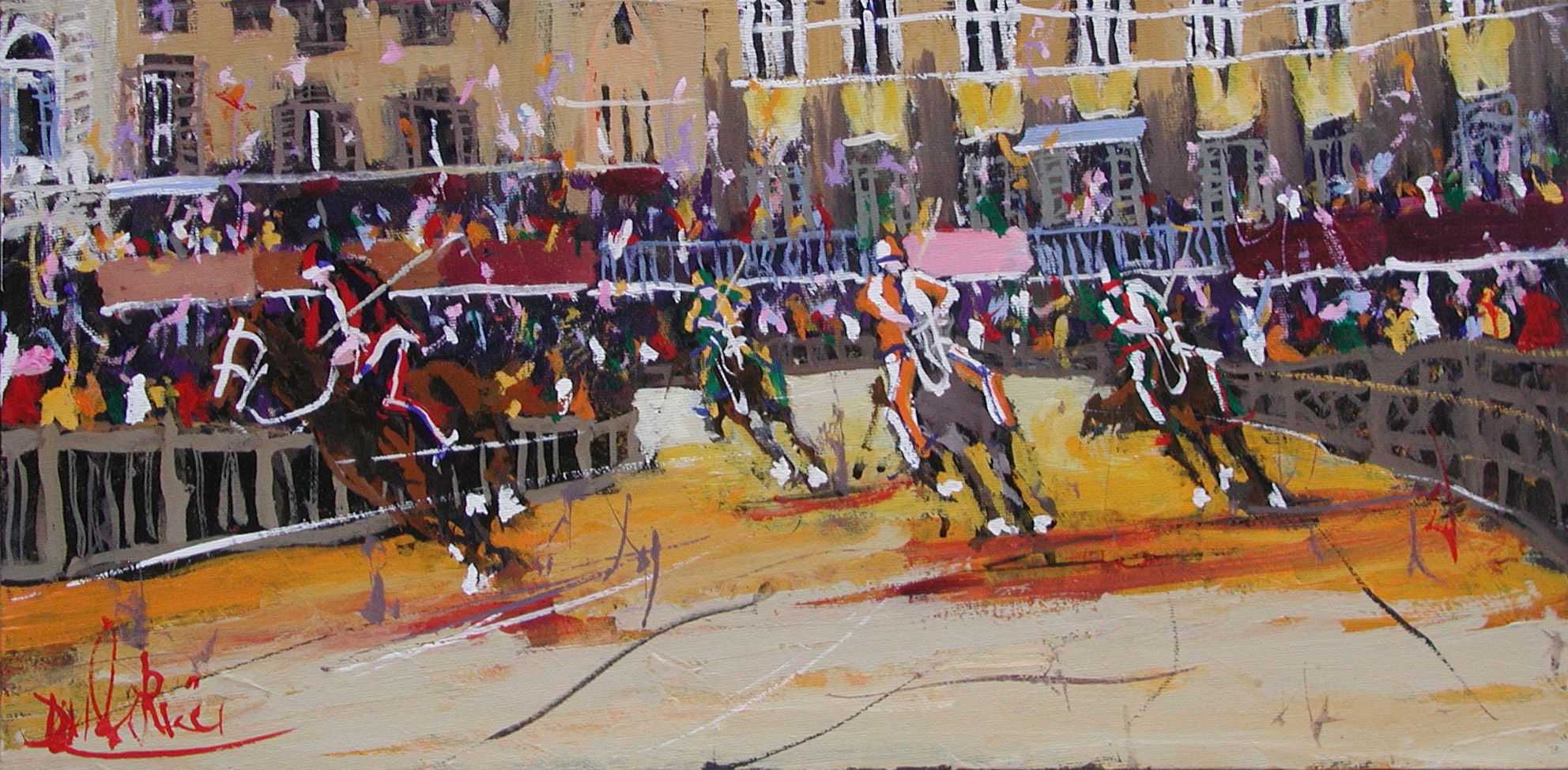 Daniele Ricci R2.2541 Palio di Siena 30x60