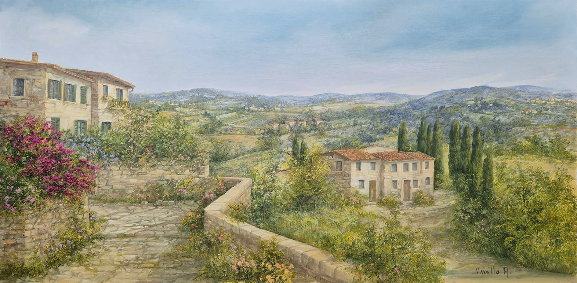 Antonietta Varallo V1.2546 Paesaggio Toscano 60x120