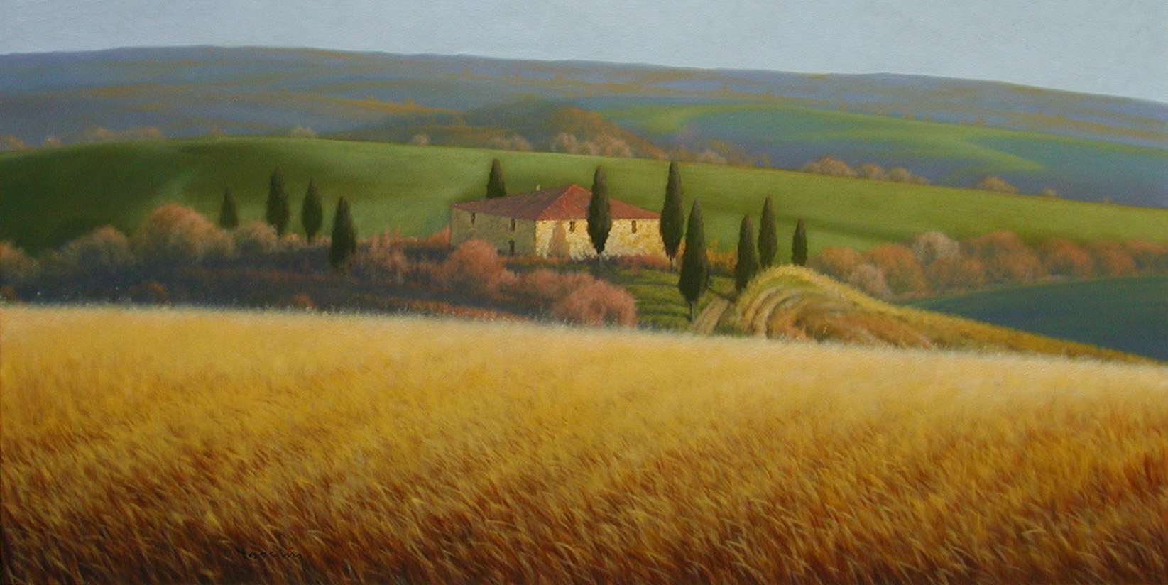 Massimiliano Nocchi N2.2516 La campagna toscana 60x120