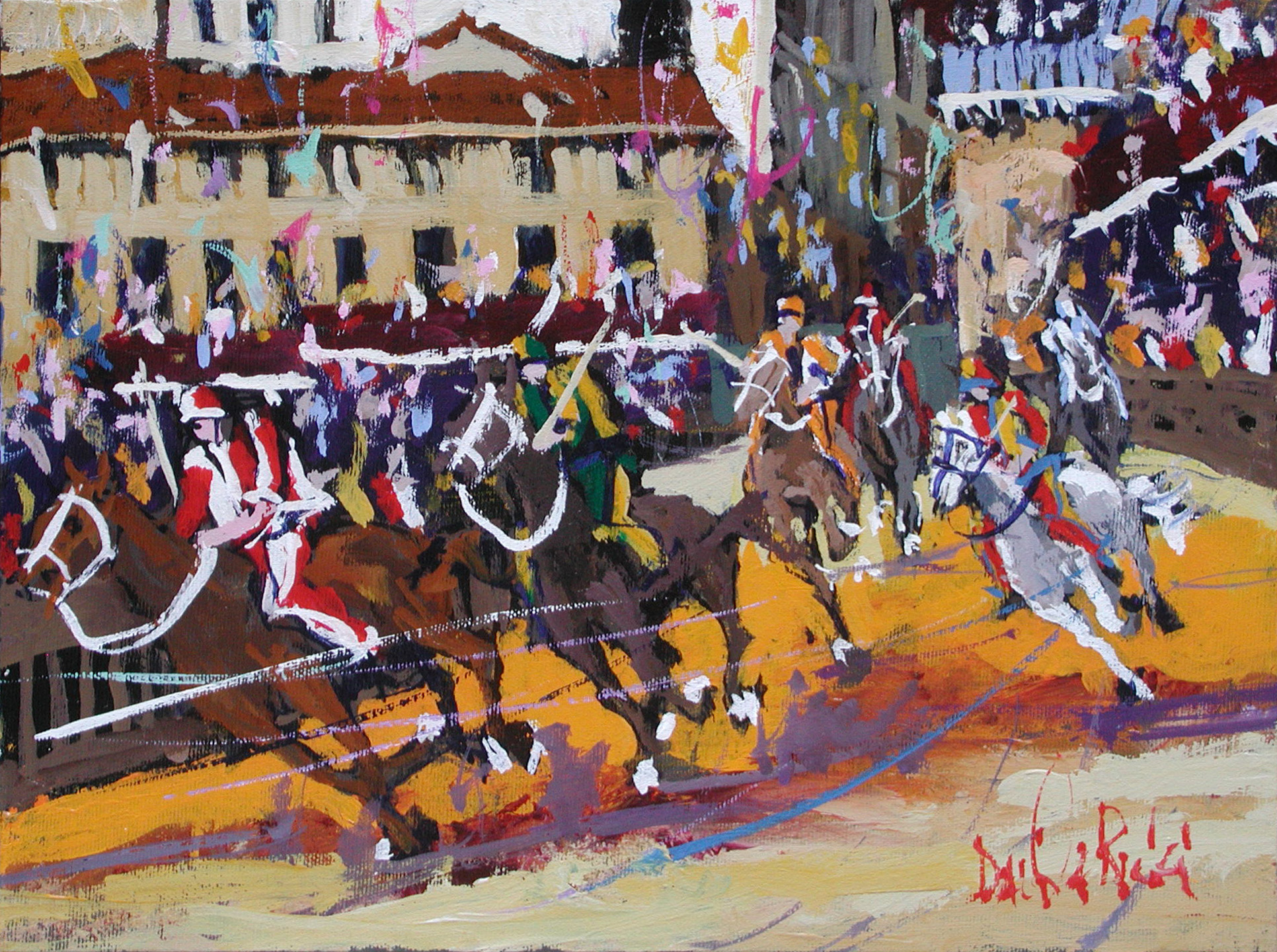 Daniele Ricci R2.2537 Giraffa prima 30x40