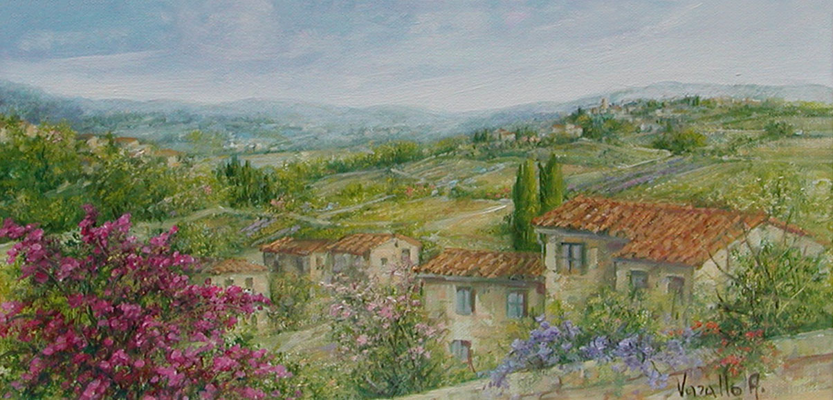 Antonietta Varallo V1.2548 Vedute colline Toscane 20x40
