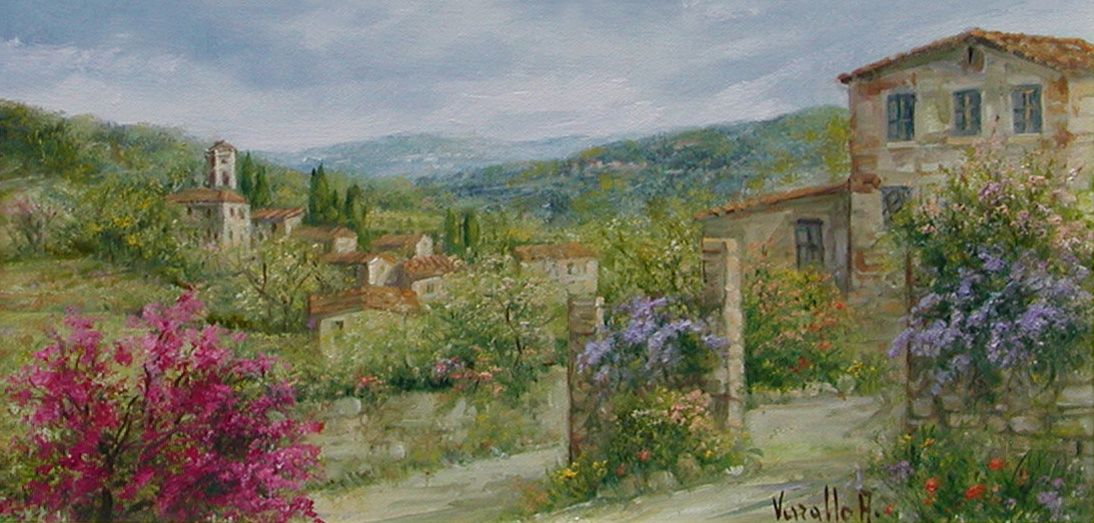 Antonietta Varallo V1.2549 Paesaggio Toscano 20x40
