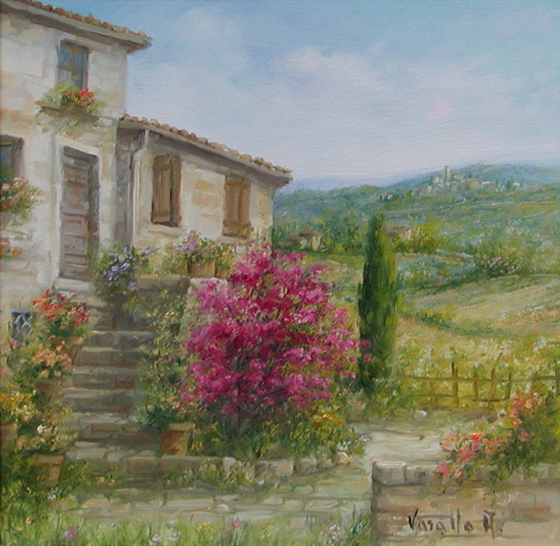 Antonietta Varallo V1.2551 Angolo di campagna Toscana 30x30
