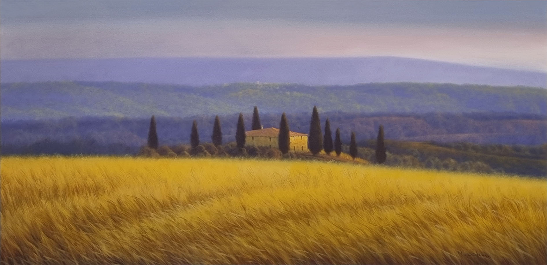 Massimiliano Nocchi N2.2513 La campagna toscana 60x120