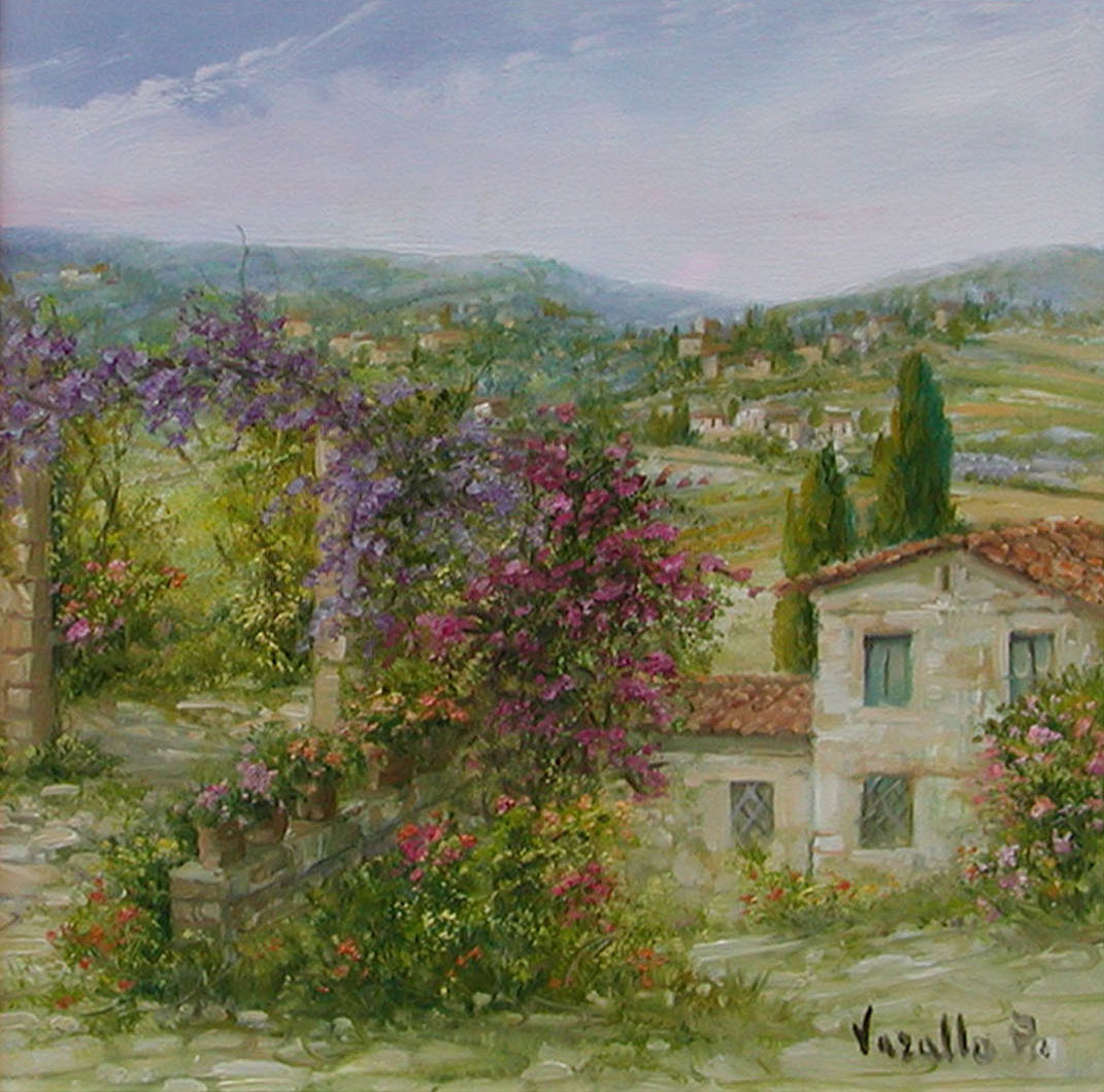 Antonietta Varallo V1.2601 Periferia di borgo Toscano 30x30