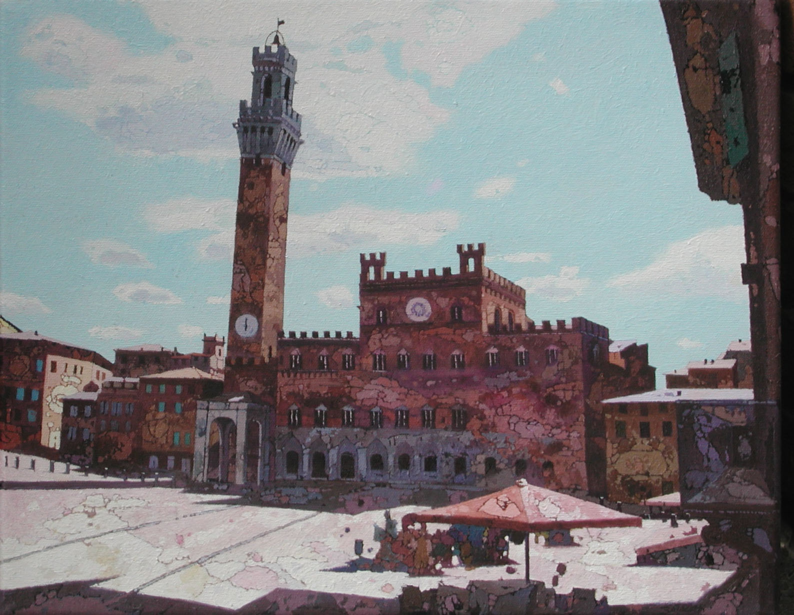 Cristiano Batacchi B3.2601 Siena - Piazza del Campo 40x50
