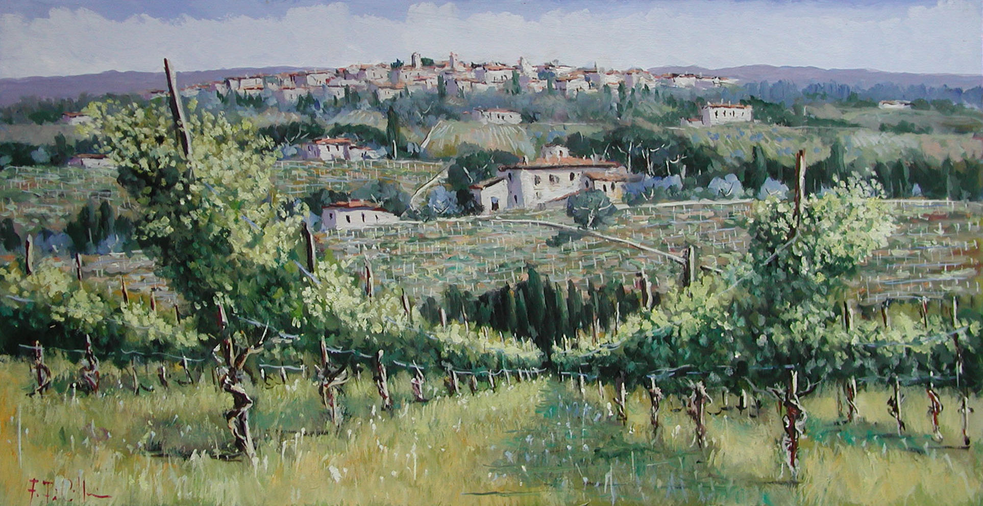 Fabrizio Filippi F1.2602 Vigna in primavera 60x120