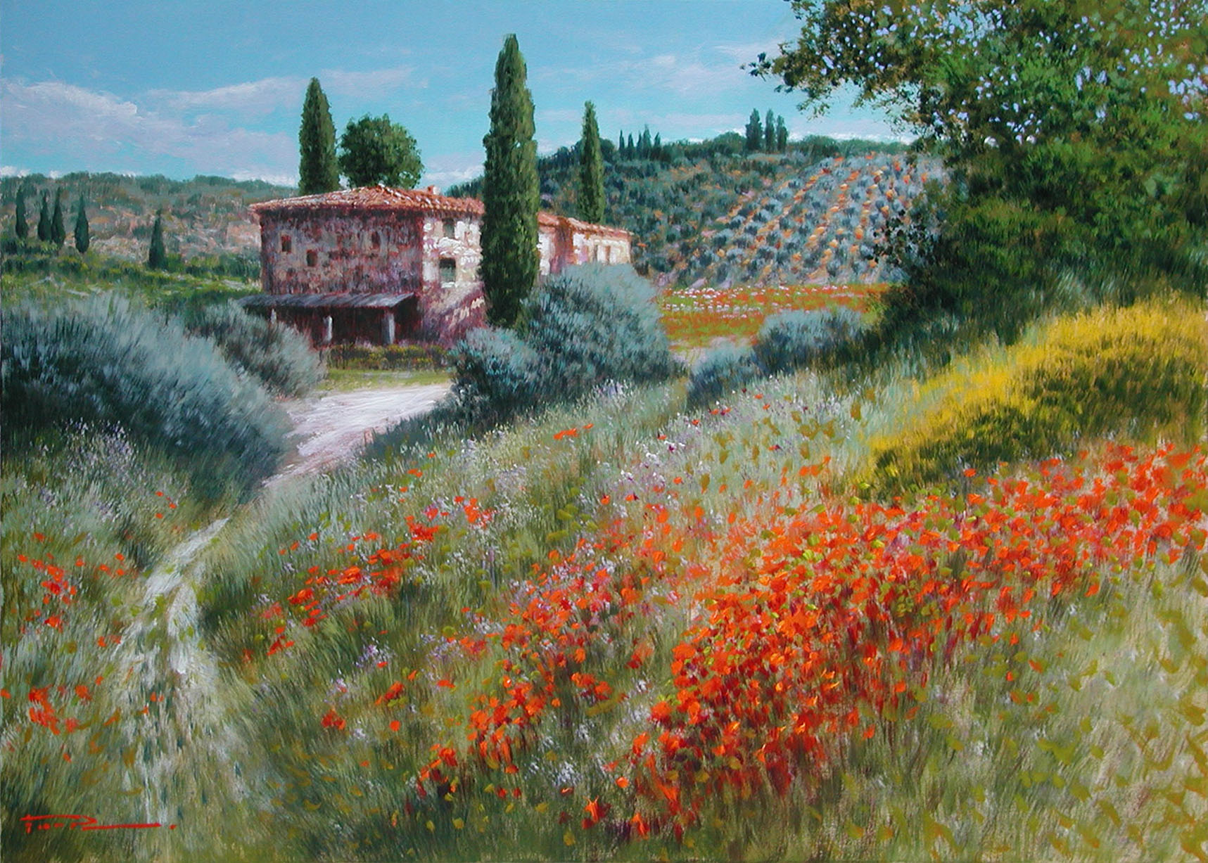 Raffaele Fiore F2.2603 Vecchio casolare 50x70