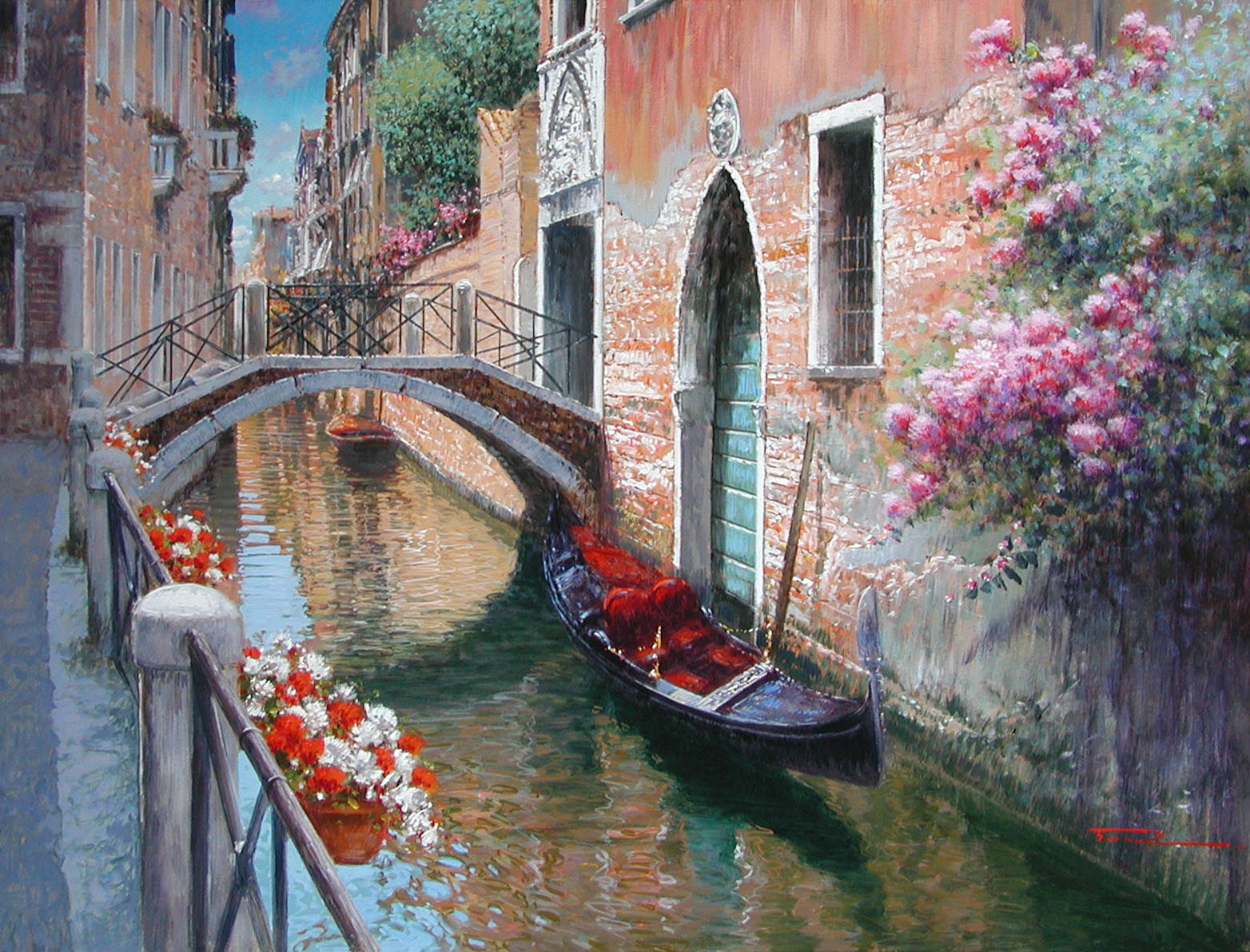 Raffaele Fiore F2.2605 Primavera a Venezia 60x80
