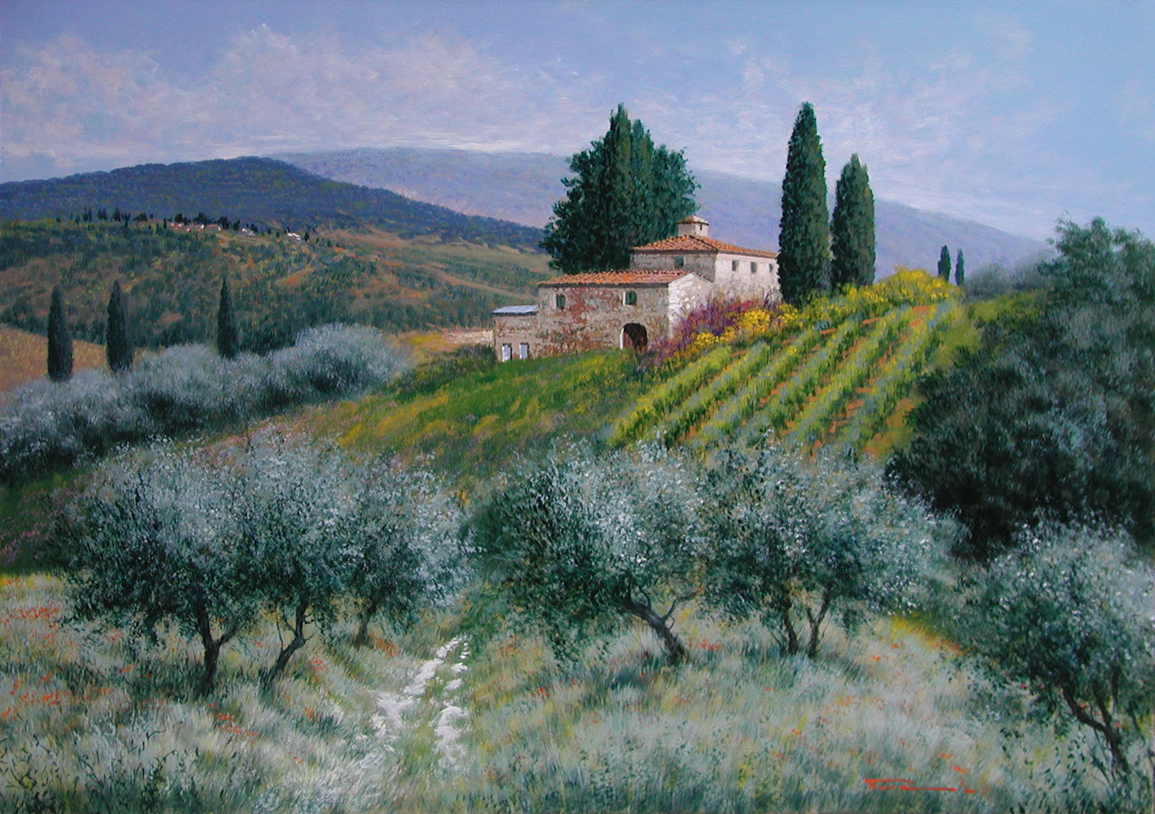 Raffaele Fiore F2.2606 Colline chiantigiane 70x100