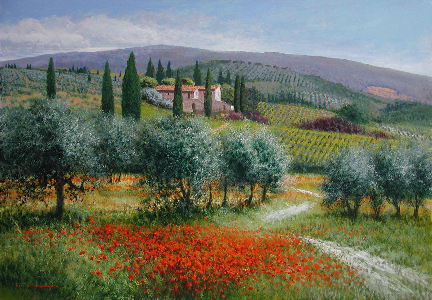 Raffaele Fiore F2.2607 Colline senesi 70x100