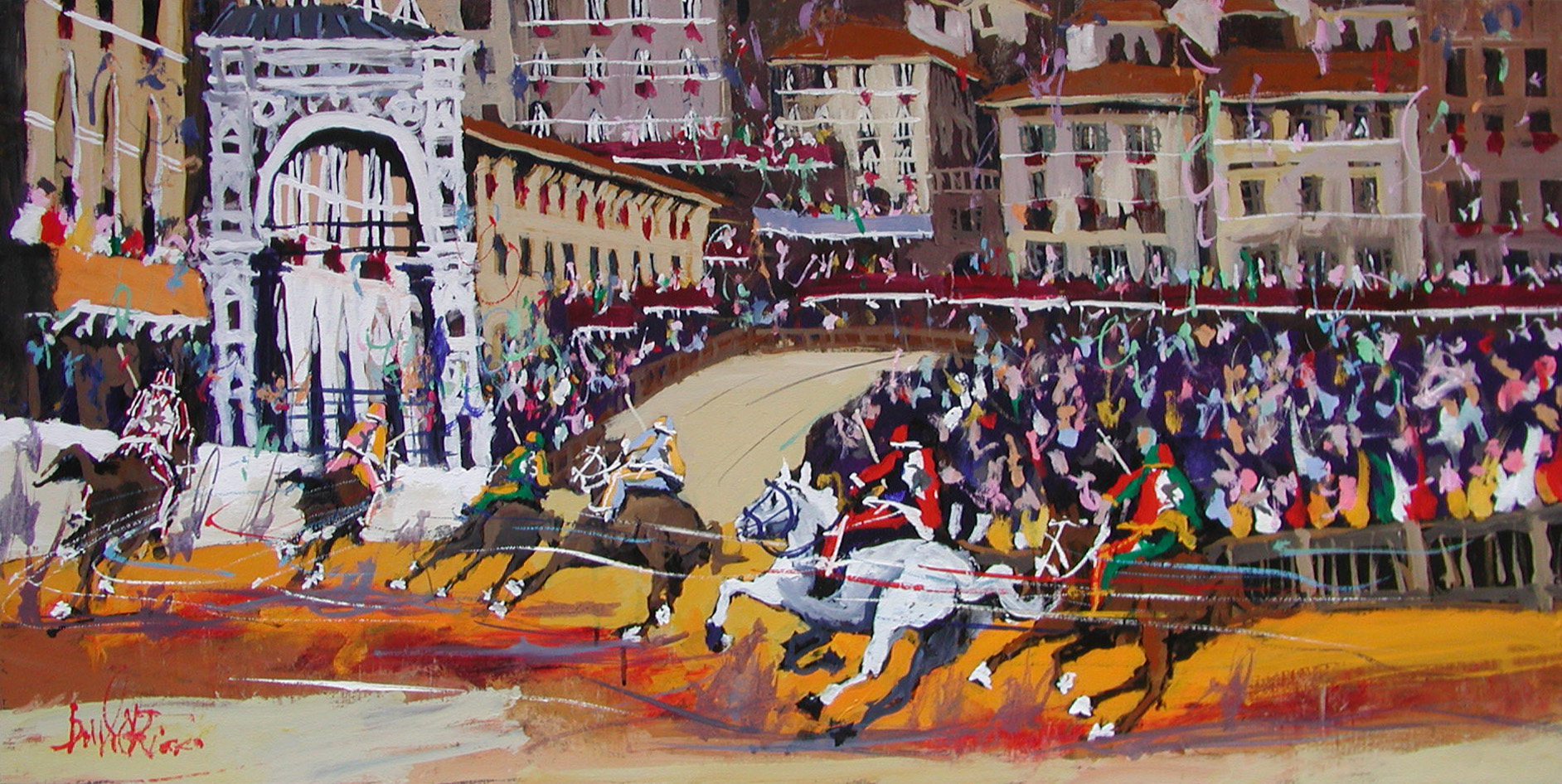 Daniele Ricci R2.2548 La curva di San Martino 50x100