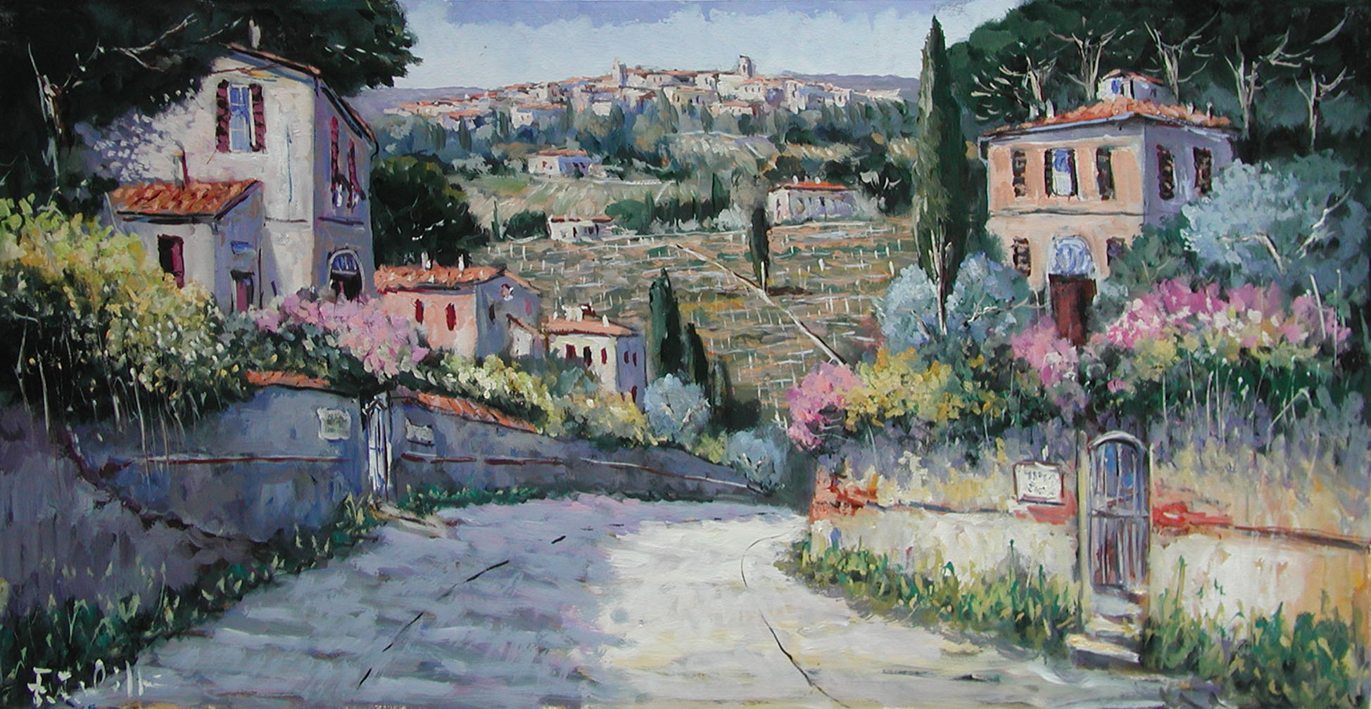 Fabrizo Filippi F1.2603 Strada in primavera 60x120