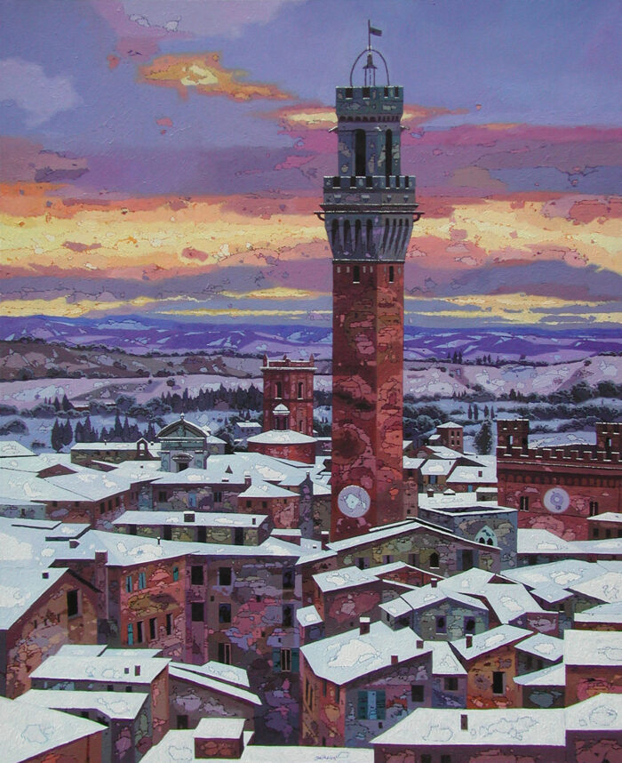Alba invernale (Siena)